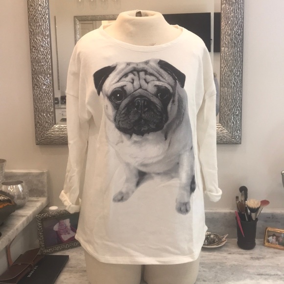 H&M Tops - H&m Pug sweatshirt